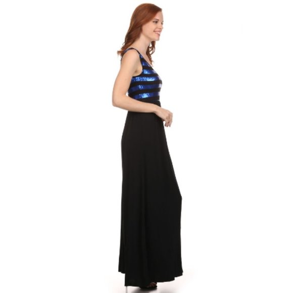 Chris & Carol Sleeveless, Fit and Flare Maxi Dress - Picture 2 of 4